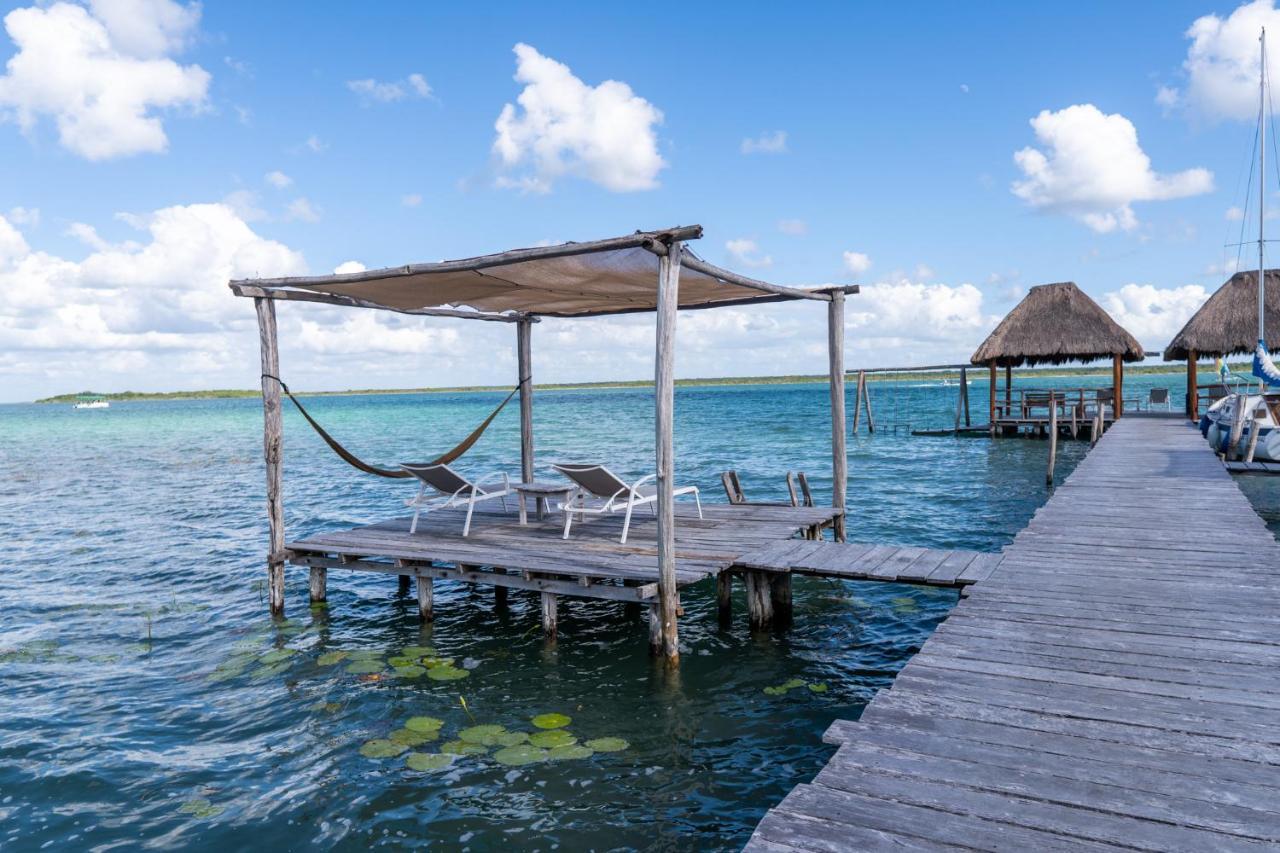 Lagoon Front Hut: Daily Cleaning, Bikes & Kayaks! Bacalar Εξωτερικό φωτογραφία