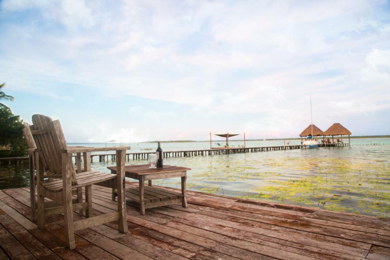 Lagoon Front Hut: Daily Cleaning, Bikes & Kayaks! Bacalar Εξωτερικό φωτογραφία
